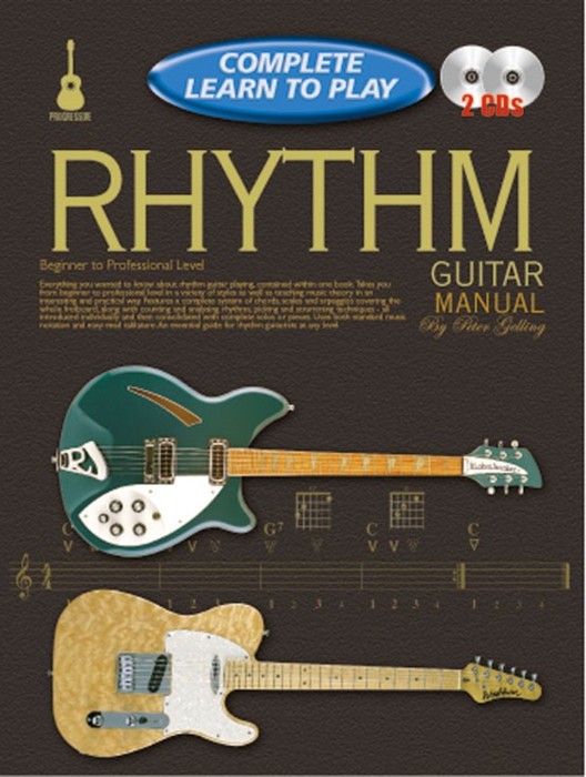 Complete Learn To Play Rhythm Guitar Manual + Cds Sheet Music Songbook