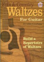 Folk & Country Waltzes For Guitar Courtiere Bk&cd Sheet Music Songbook