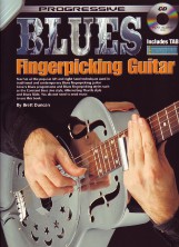 Progressive Blues Fingerpicking Guitar Book & Cd Sheet Music Songbook