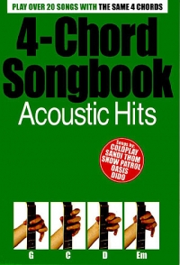 4 Chord Songbook Acoustic Hits Guitar Sheet Music Songbook