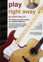 Play Right Away Guitar Method Gerry Malloy Bk/cd Sheet Music Songbook