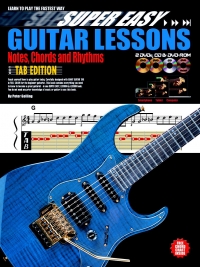 Super Easy Guitar Lessons + Multimedia Discs Sheet Music Songbook