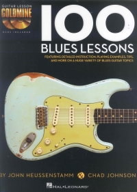 100 Blues Lessons Guitar Lesson Goldmine + Cds Sheet Music Songbook