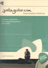 Justinguitar.com Intermediate Method + 2 Cds Sheet Music Songbook