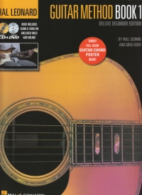Hal Leonard Guitar Method 1 Deluxe Book & Cd Sheet Music Songbook