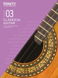 Trinity Classical Guitar Exam From 2020 Grade 3 Sheet Music Songbook