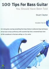 100 Tips For Bass Guitar Clayton Book & Cd Sheet Music Songbook