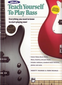 Teach Yourself To Play Bass Book/cd Manus Sheet Music Songbook