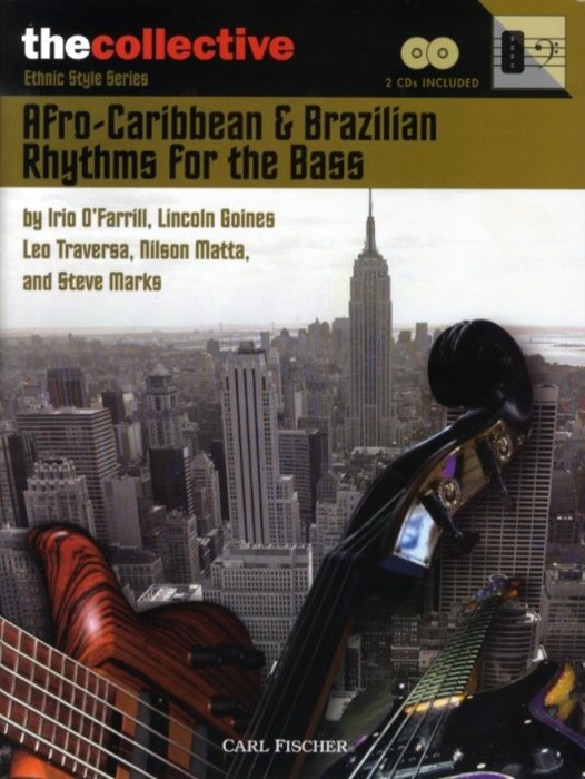 Afro-caribbean & Brazilian Rhythms Bass Book/2 Cds Sheet Music Songbook