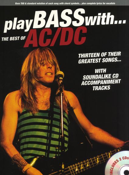 Ac/dc The Best Of Play Bass With Book & Cds Sheet Music Songbook