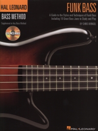 Hal Leonard Bass Method Funk Bass Book + Online Sheet Music Songbook