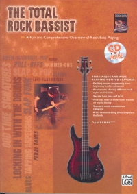 Total Rock Bassist Book & Cd Sheet Music Songbook