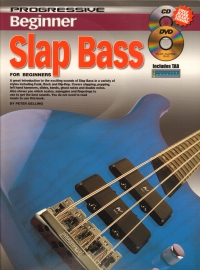 Progressive Beginner Slap Bass + Cd & Dvd Sheet Music Songbook