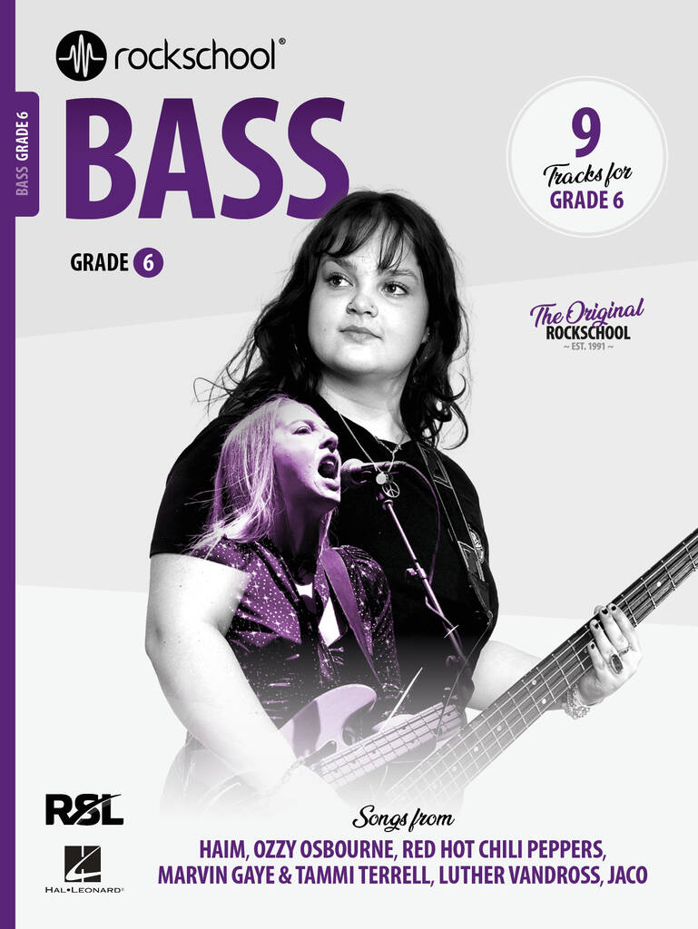 Rockschool Bass 2024 Grade 6 Sheet Music Songbook