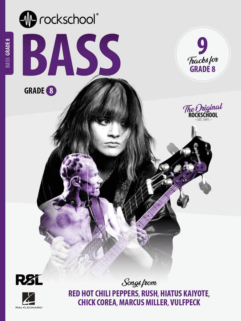 Rockschool Bass 2024 Grade 8 Sheet Music Songbook