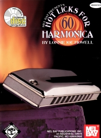 60 Hot Licks For Harmonica Howell Book & Cd Sheet Music Songbook