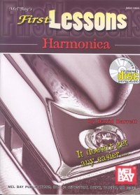 First Lessons Harmonica Barrett Book/cd Sheet Music Songbook