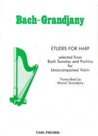 Bach/grandjany Etudes For Harp Sheet Music Songbook