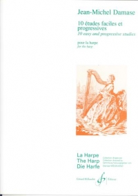 Damase 10 Etudes Faciles Et Progressives Harp Sheet Music Songbook
