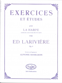 Lariviere Exercises Et Etudes Op9 Harp Sheet Music Songbook