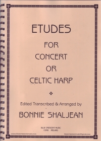 Etudes For Concert Or Celtic Harp Shaljean Sheet Music Songbook