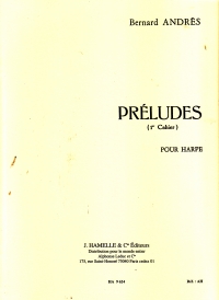 Andres Preludes Vol 1 (nos 1-5) Harp Sheet Music Songbook