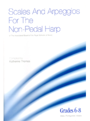 Scales & Arpeggios Non-pedal Harp Grades 6-8 Abrsm Sheet Music Songbook
