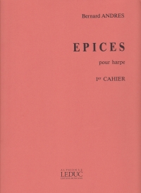 Andres Epices Pour Harpe 1er Cahier Sheet Music Songbook