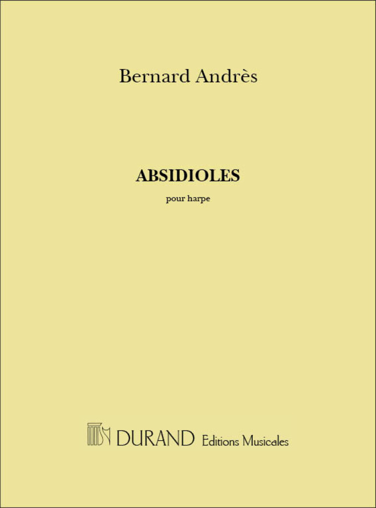 Andres Absidioles Harp Solo Sheet Music Songbook