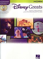 Disney Greats Horn In F Book & Cd Sheet Music Songbook
