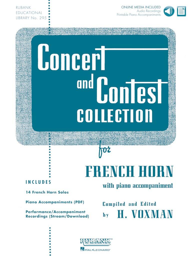 Concert & Contest Collection F Horn + Audio Sheet Music Songbook