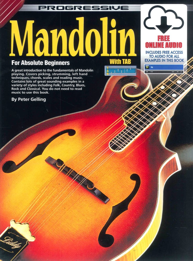 Progressive Mandolin For Beginners Book & Online Sheet Music Songbook