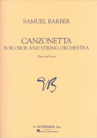 Barber Canzonetta Oboe Sheet Music Songbook