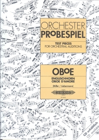 Test Pieces For Orchestral Auditions Oboe Sheet Music Songbook