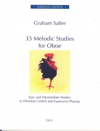 Salter 35 Melodic Studies For Oboe Sheet Music Songbook