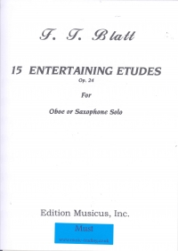 Blatt 15 Entertaining Etudes Op24 Oboe Or Sax Sheet Music Songbook