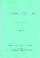 In Homage To Whitlock Book 1 Harris/hylton Organ Sheet Music Songbook