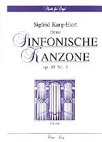 Karg-elert Sinfonische Kanzonen 3 Organ Sheet Music Songbook