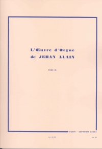 Alain Loeuvre Dorgue Vol 3 Organ Sheet Music Songbook