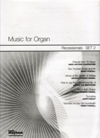 Music For Organ Recessionals Set 2 Sheet Music Songbook