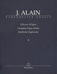 Alain Complete Organ Works Ii Sheet Music Songbook
