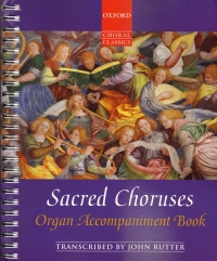 Sacred Choruses Rutter Organ Accompaniment Book Sheet Music Songbook