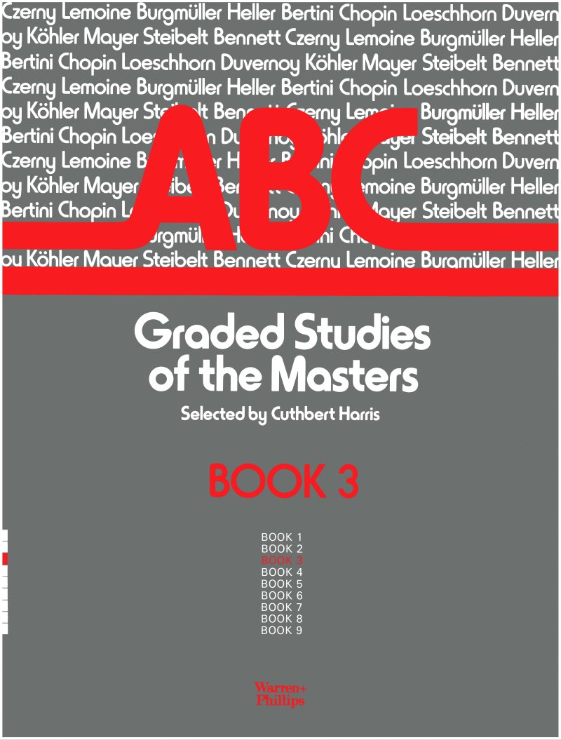 Abc Graded Studies Of The Masters Bk3 Harris Piano Sheet Music Songbook
