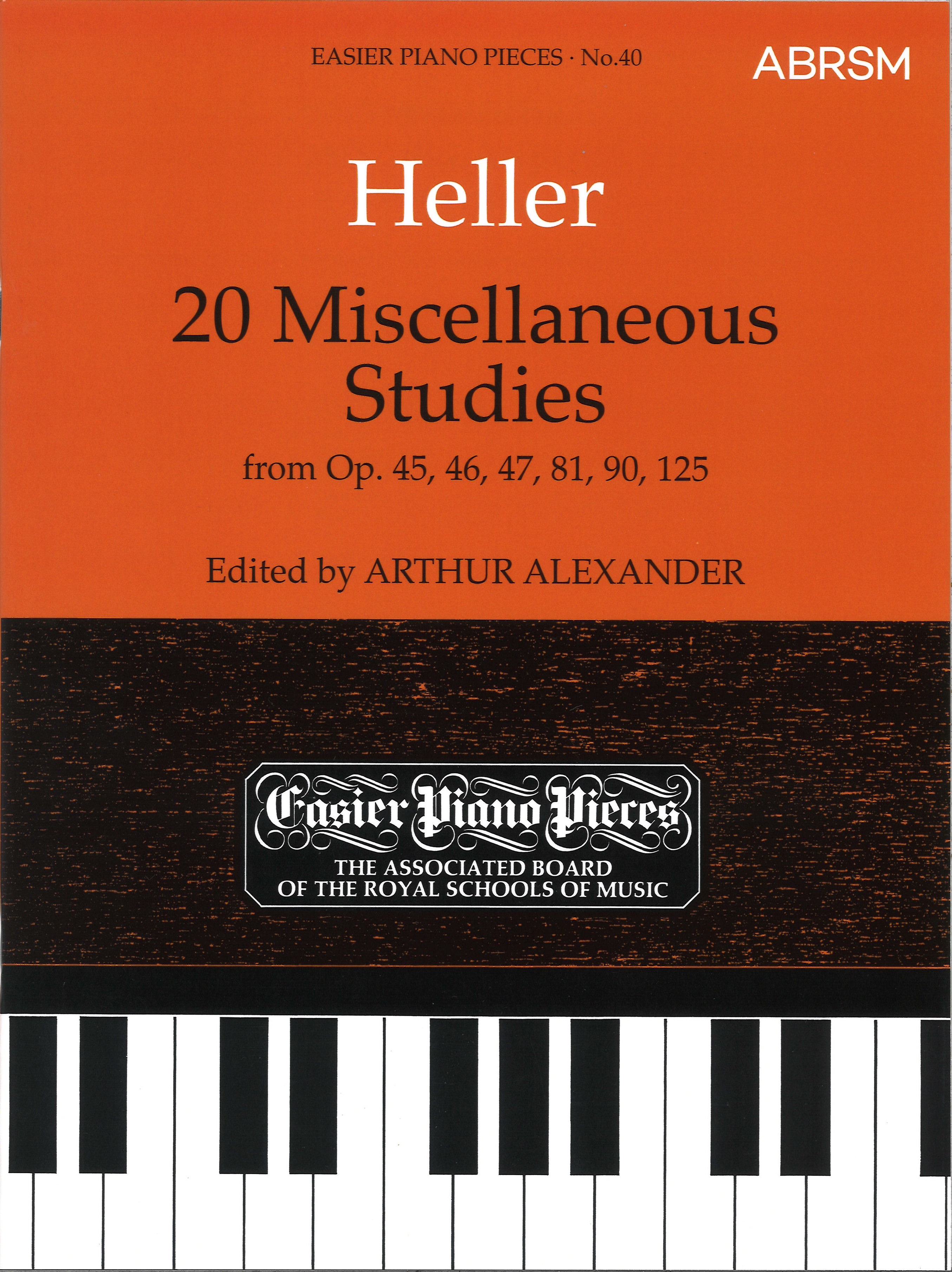 Heller 20 Miscellaneous Studies Piano Sheet Music Songbook