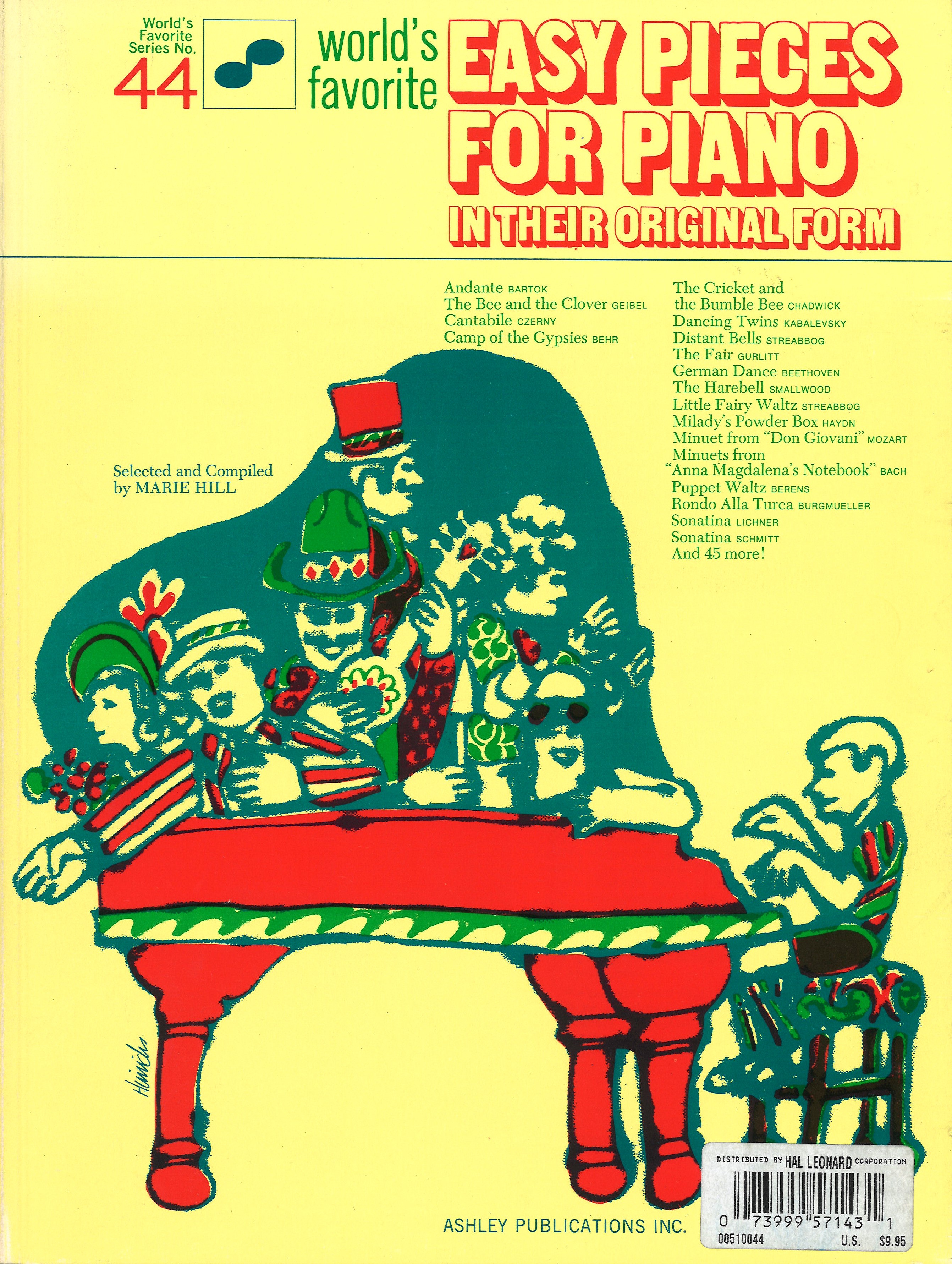 Easy Pieces For Piano In Their Original Form Wf44 Sheet Music Songbook