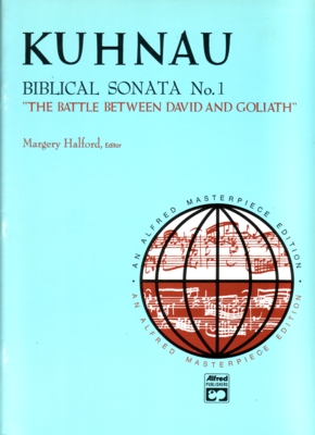 Kuhnau Biblical Sonata No1 (david & Goliath) Piano Sheet Music Songbook