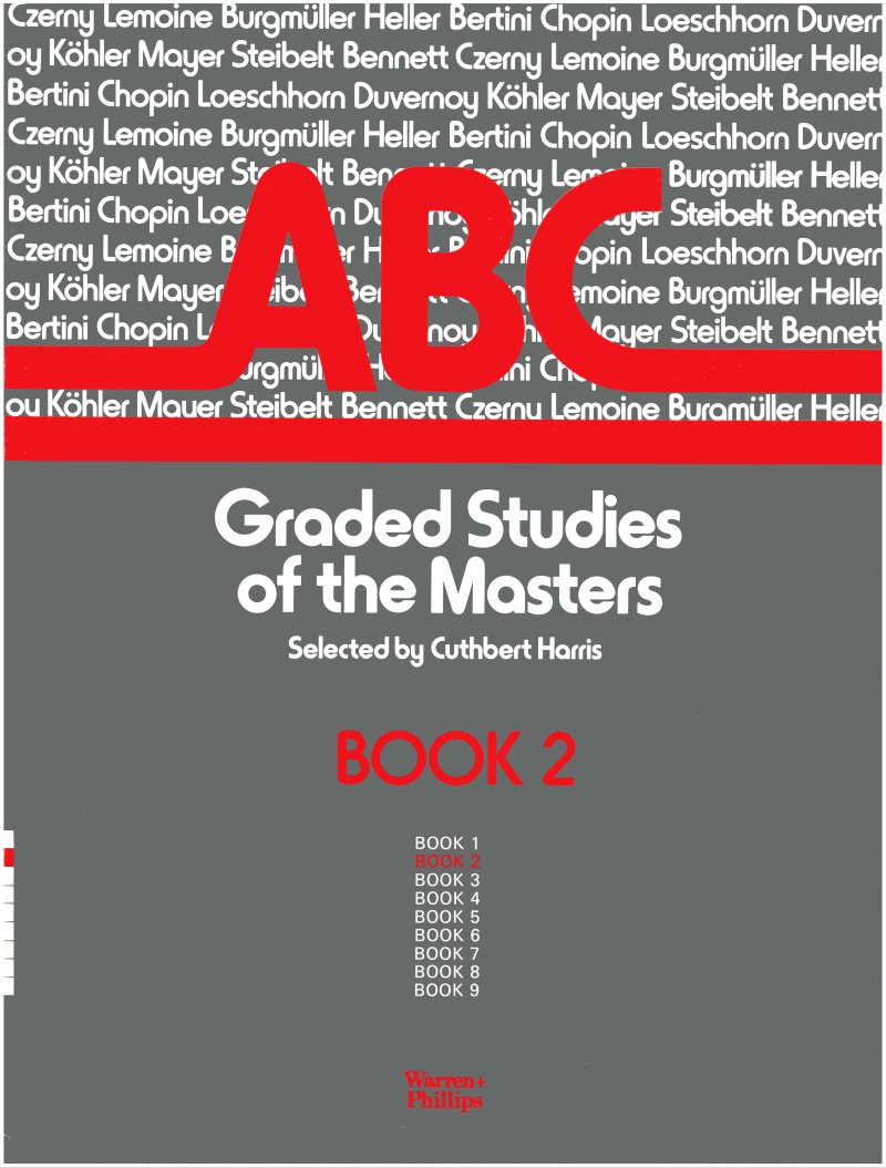 Abc Graded Studies Of The Masters Bk2 Harris Piano Sheet Music Songbook
