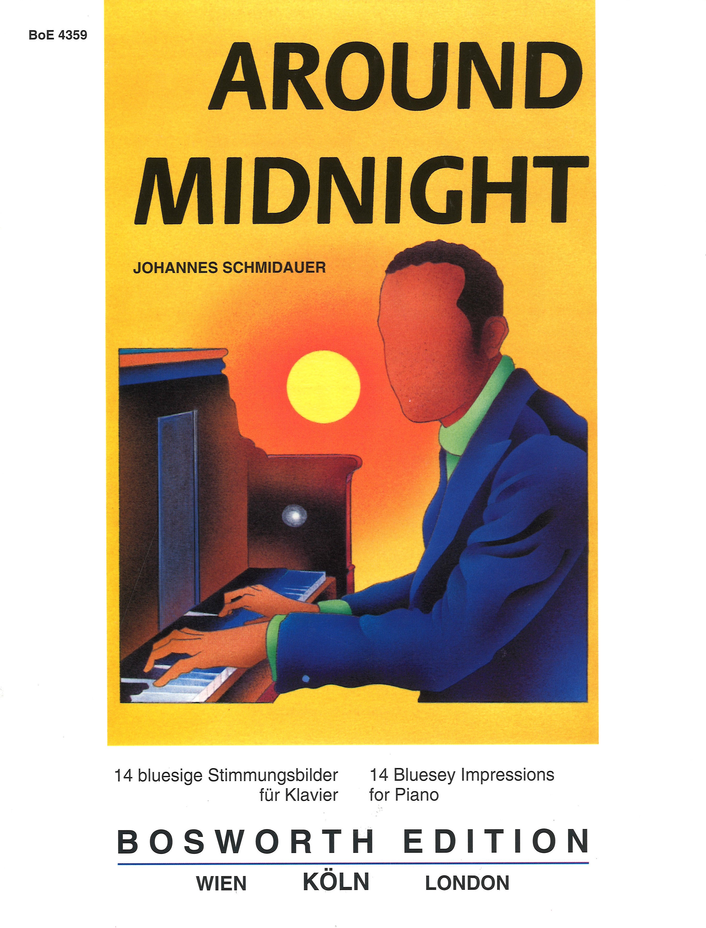 Around Midnight 14 Bluesey Impressions Schmidauer Sheet Music Songbook