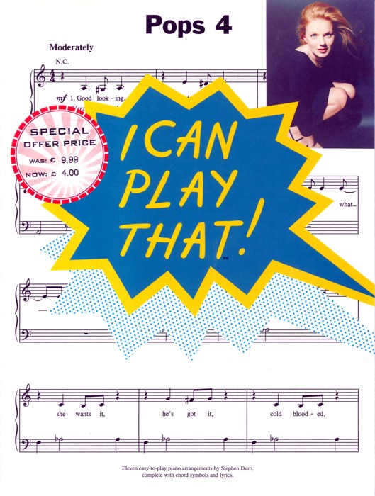 I Can Play That Pops 4 Piano Sheet Music Songbook