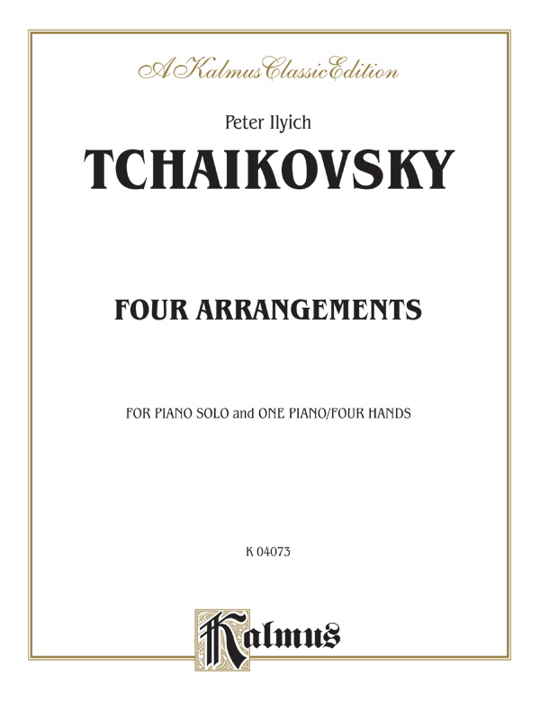 Tchaikovsky Arrangements Piano Duet Sheet Music Songbook